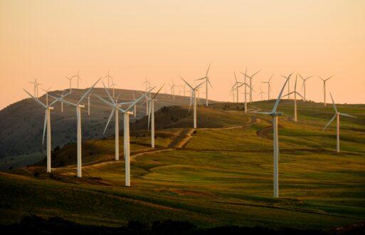 turbines and sunrise