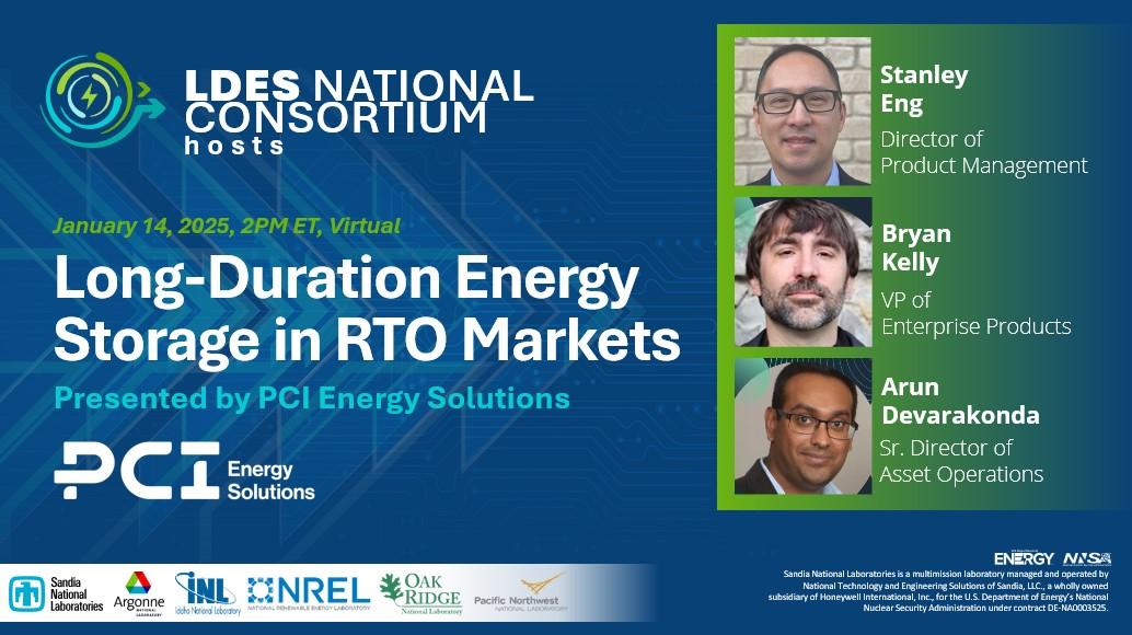 Webinar: Long-Duration Energy Storage in RTO Markets